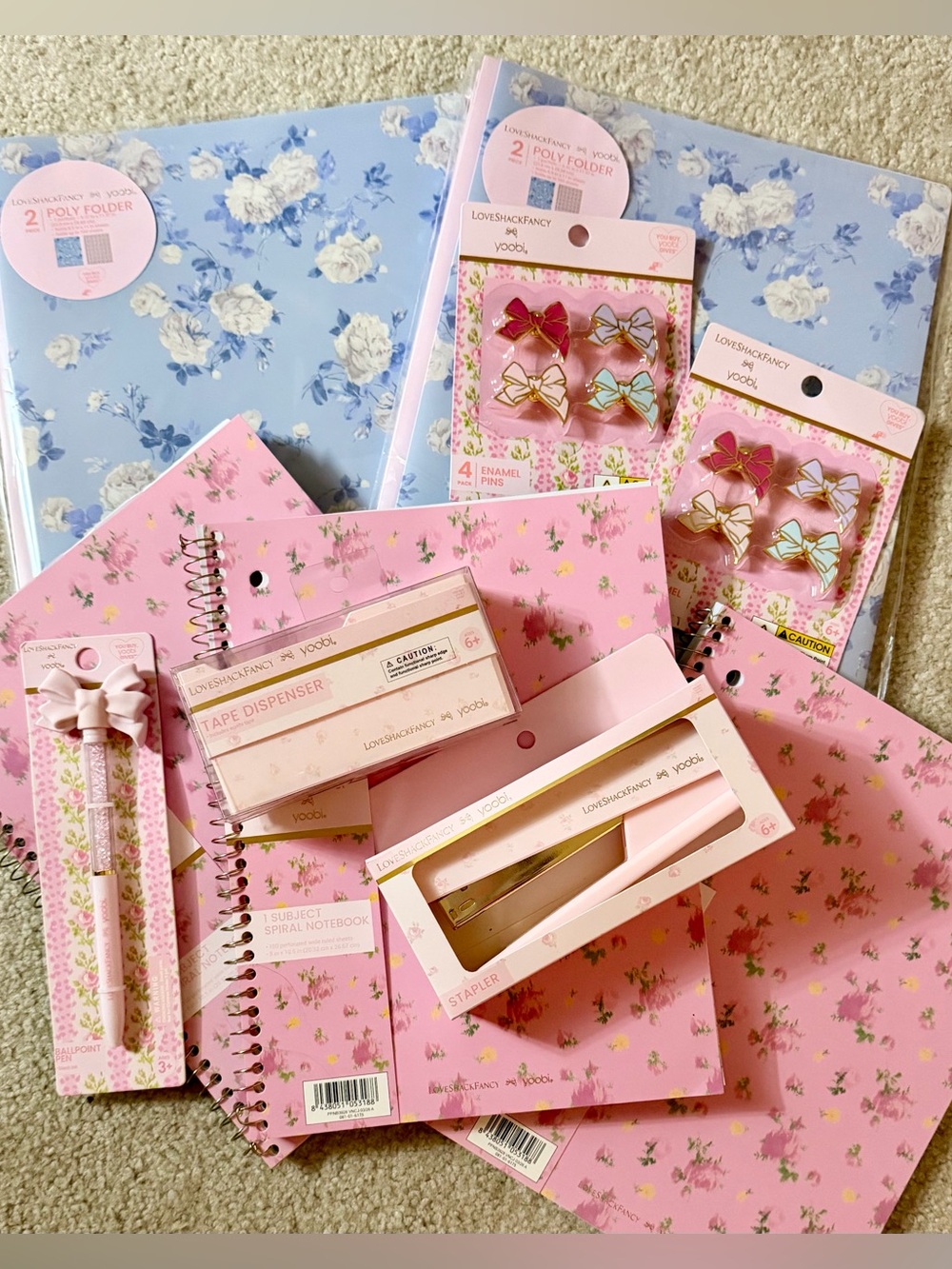 LoveShackFancy x Target - Yoobi school supplies bundle